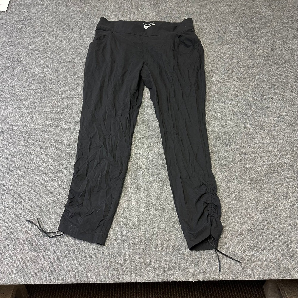 Columbia Pants Womens Large Black Omni-Shield Hiking Ruched Drawstring Active